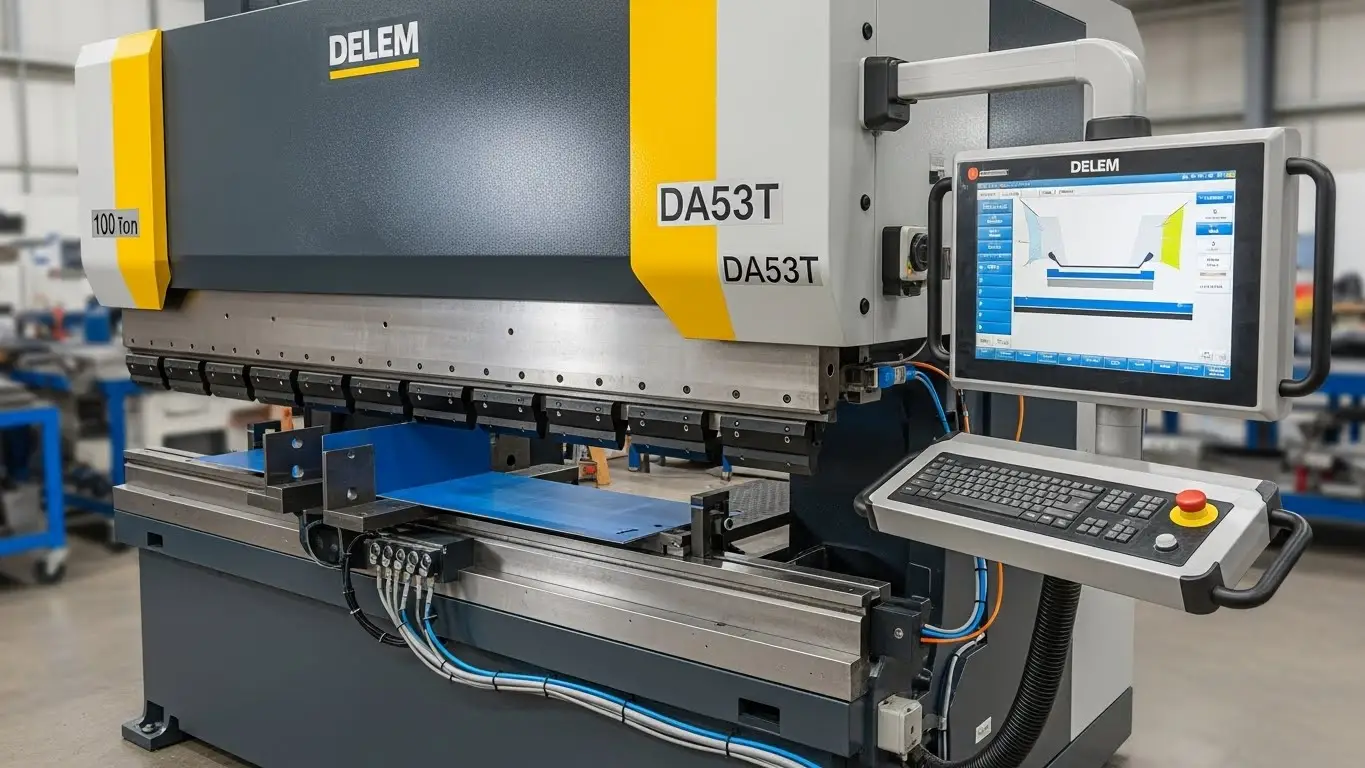 100 톤 CNC 프레스 브레이크 델렘 Da53t